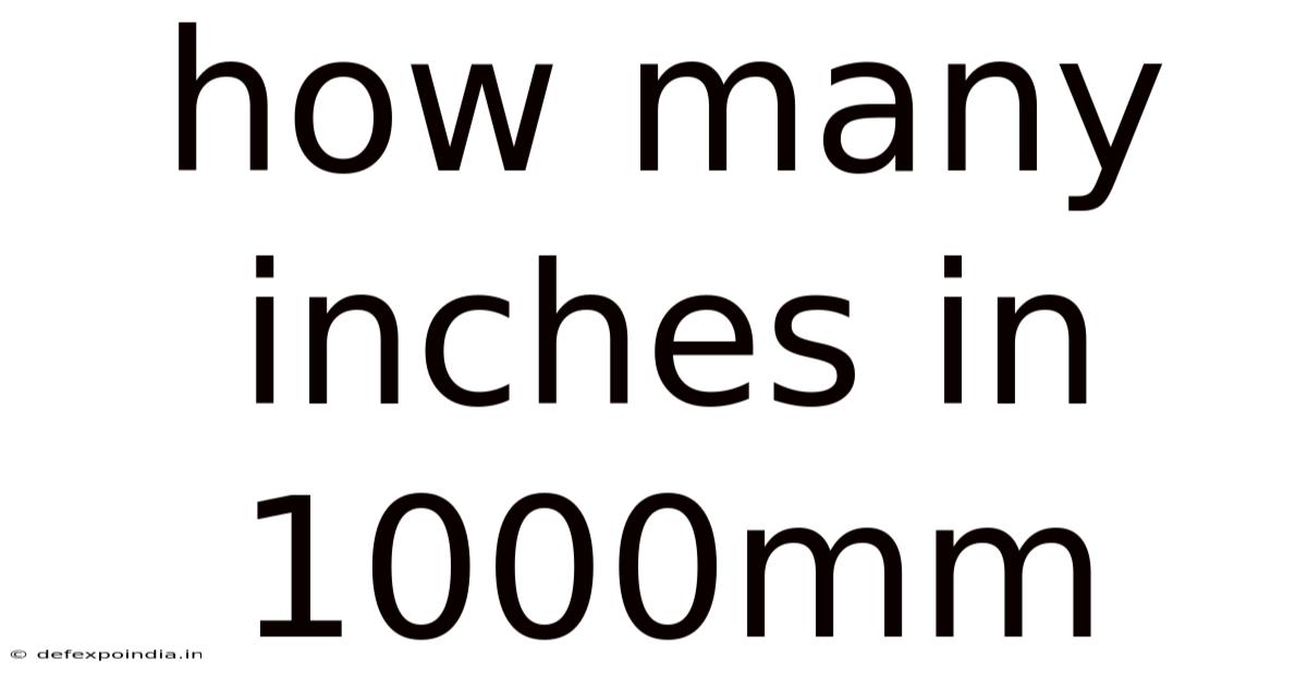 How Many Inches In 1000mm