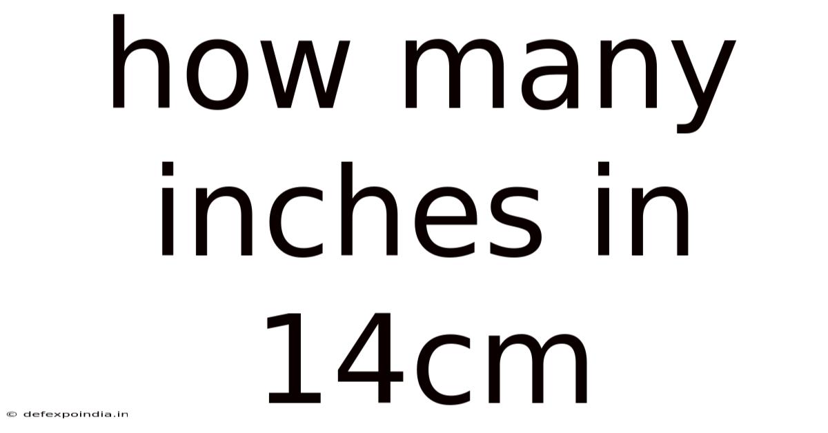 How Many Inches In 14cm