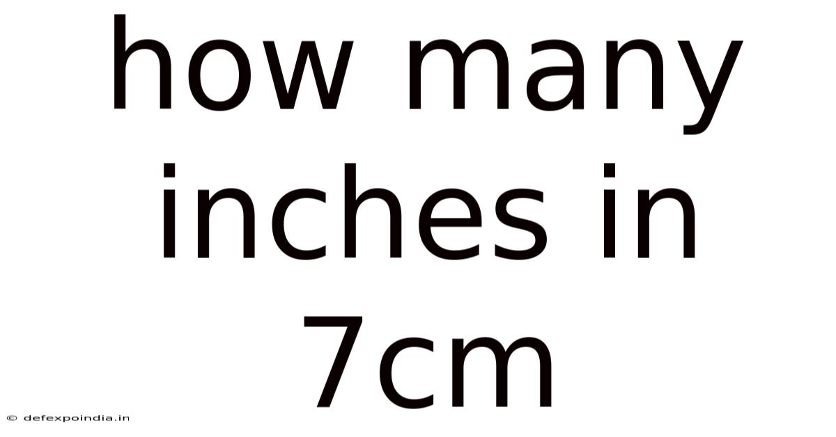 How Many Inches In 7cm