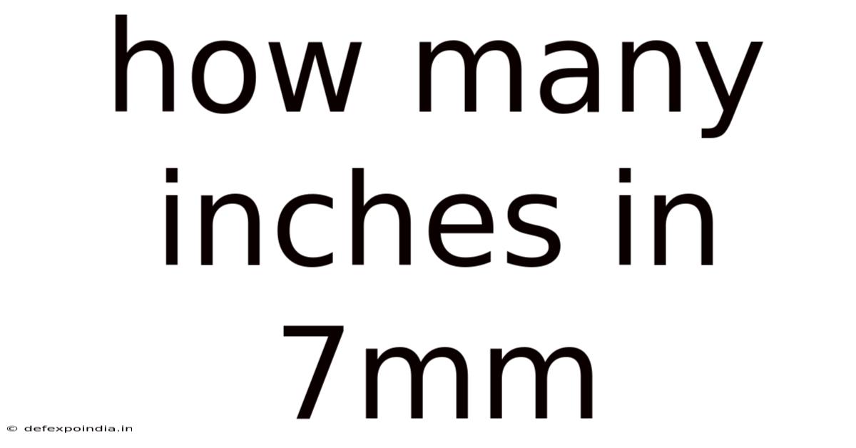 How Many Inches In 7mm