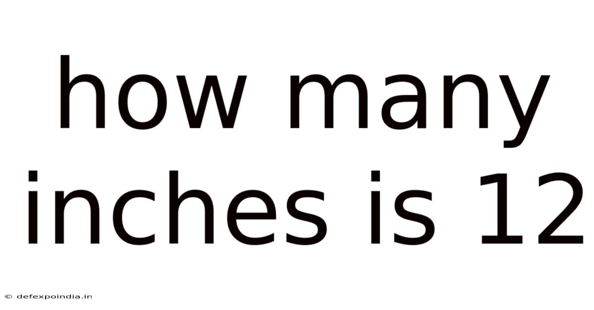 How Many Inches Is 12
