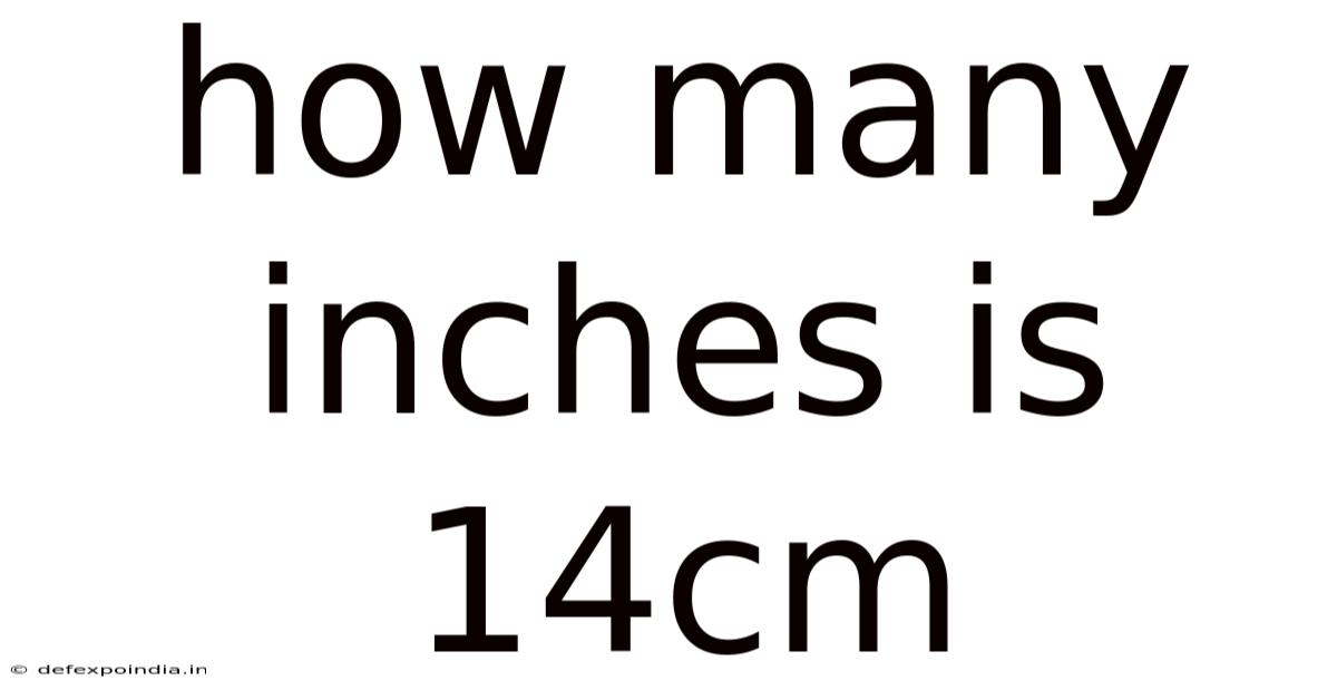 How Many Inches Is 14cm