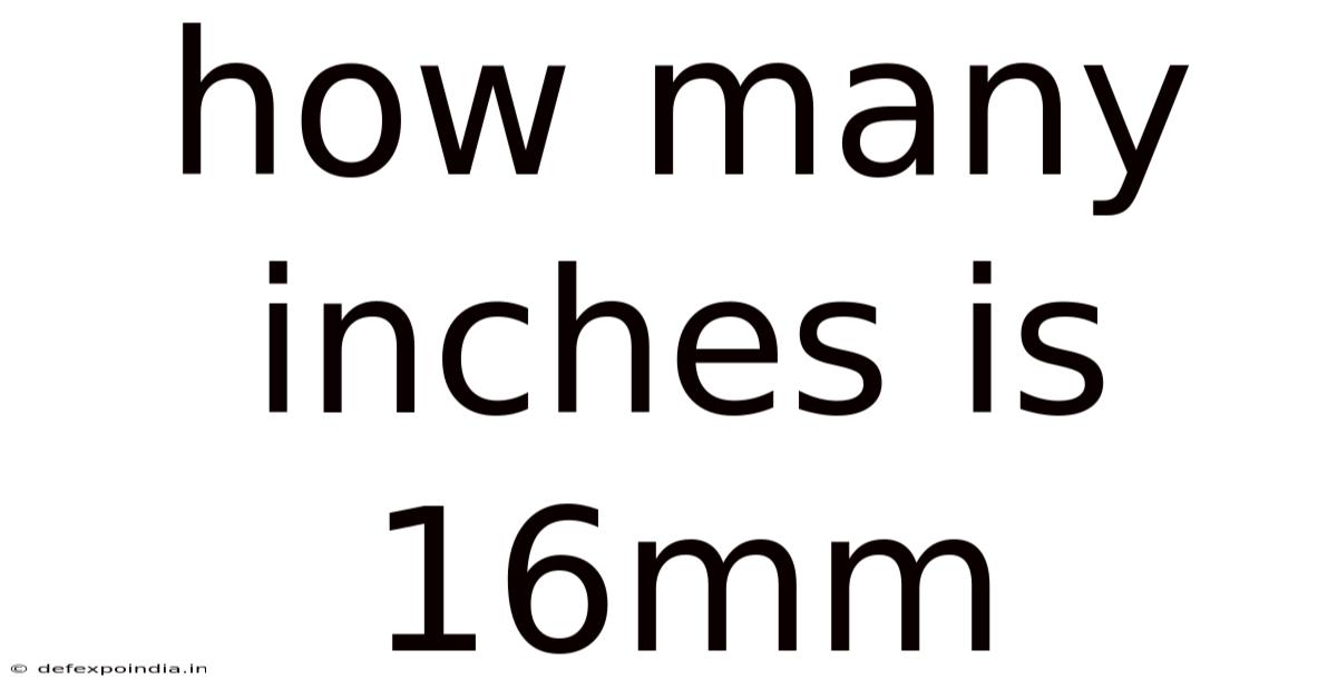 How Many Inches Is 16mm