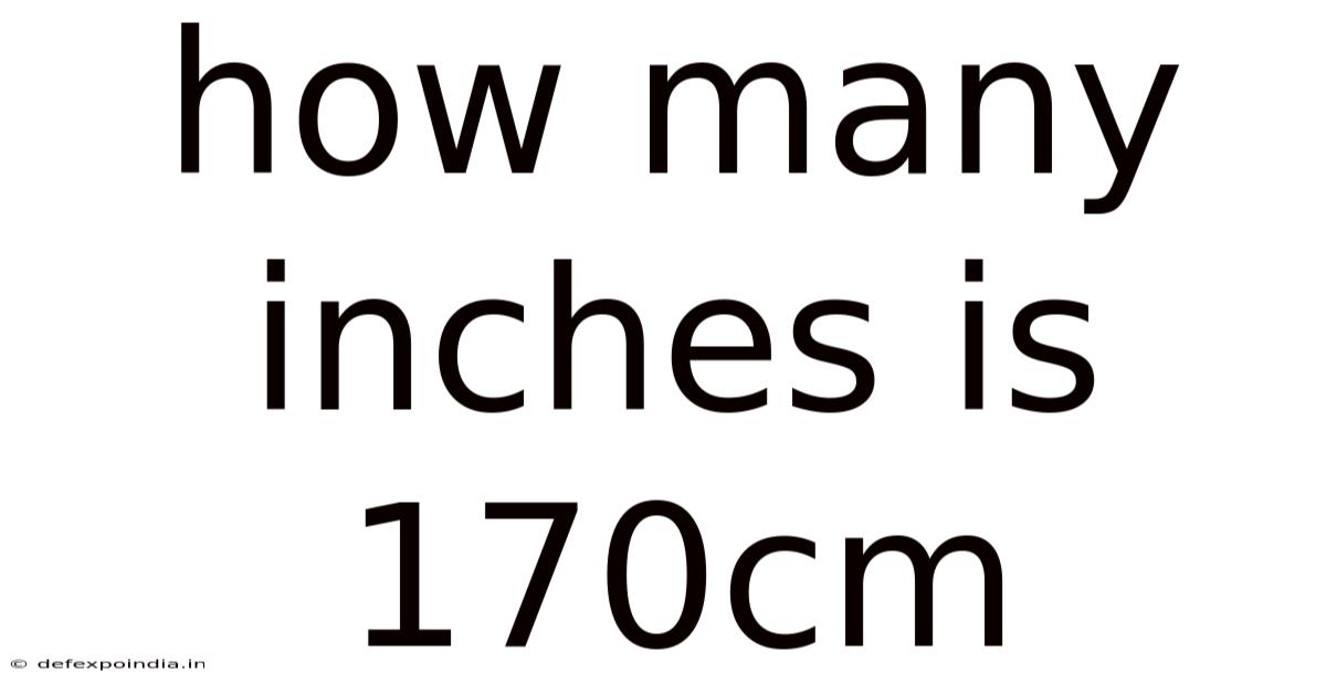 How Many Inches Is 170cm