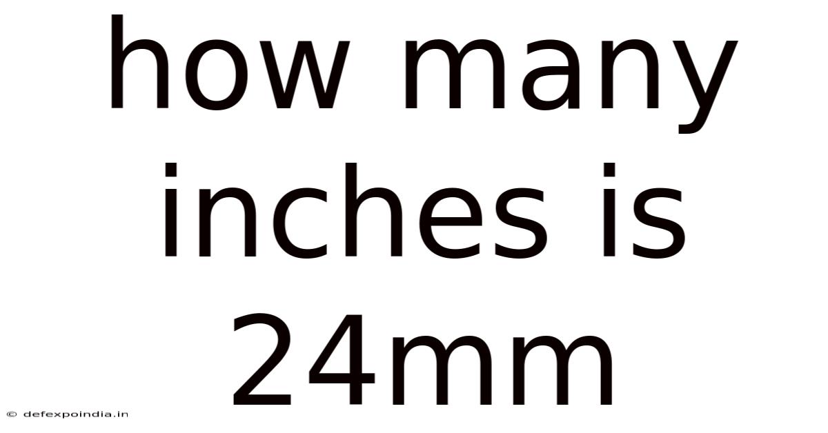 How Many Inches Is 24mm
