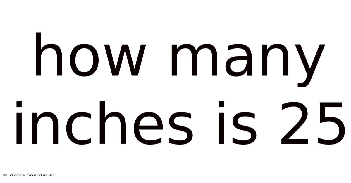 How Many Inches Is 25