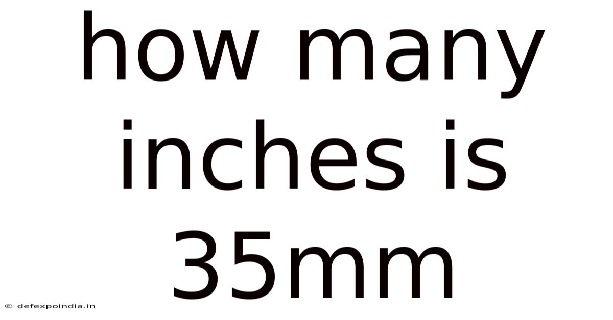 How Many Inches Is 35mm