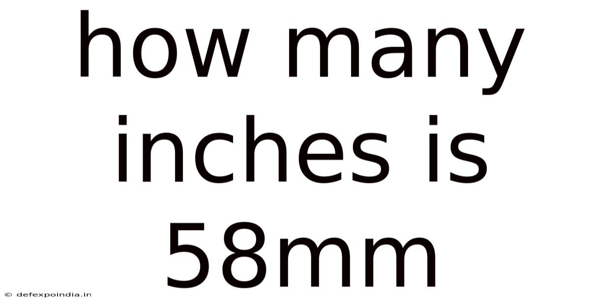 How Many Inches Is 58mm