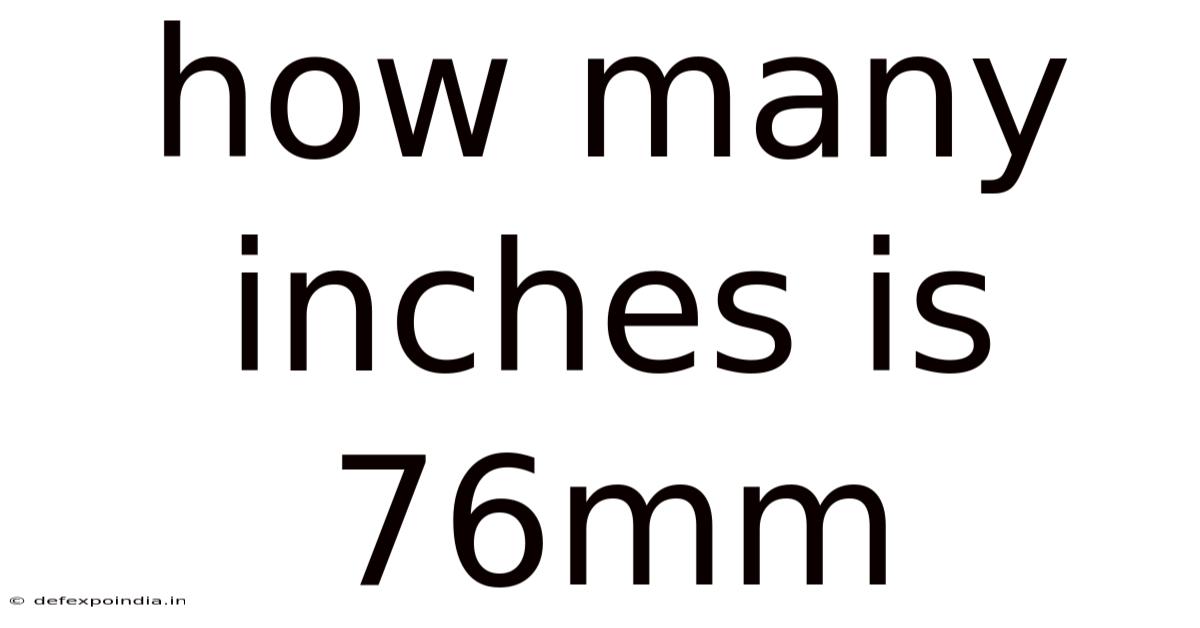 How Many Inches Is 76mm