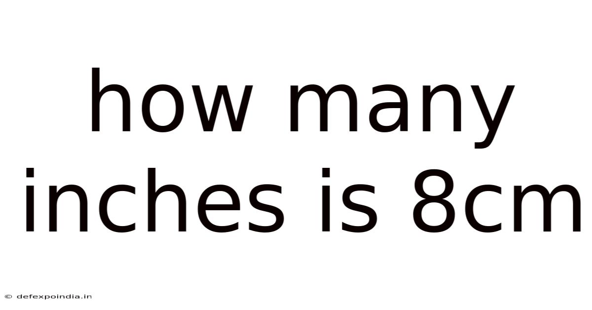 How Many Inches Is 8cm