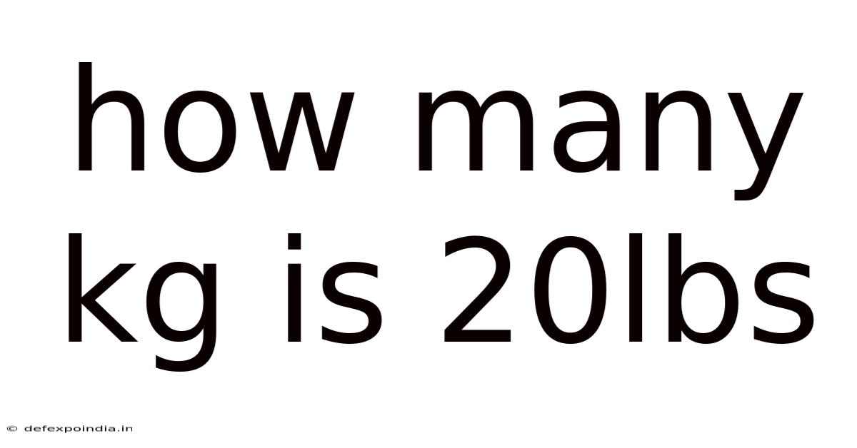 How Many Kg Is 20lbs