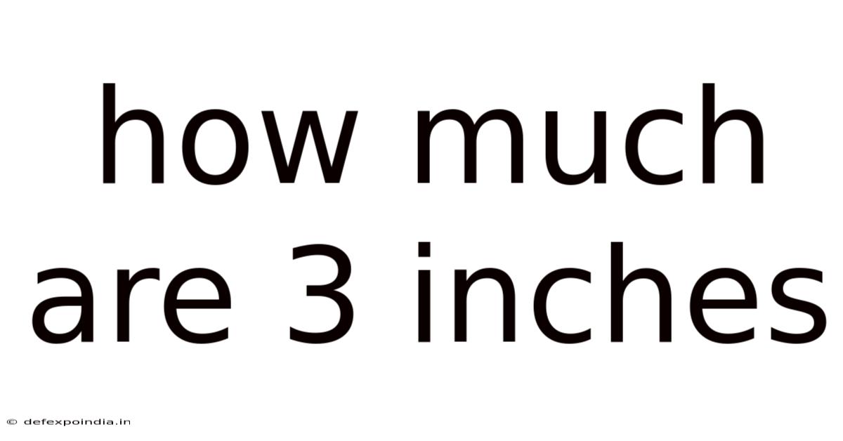 How Much Are 3 Inches
