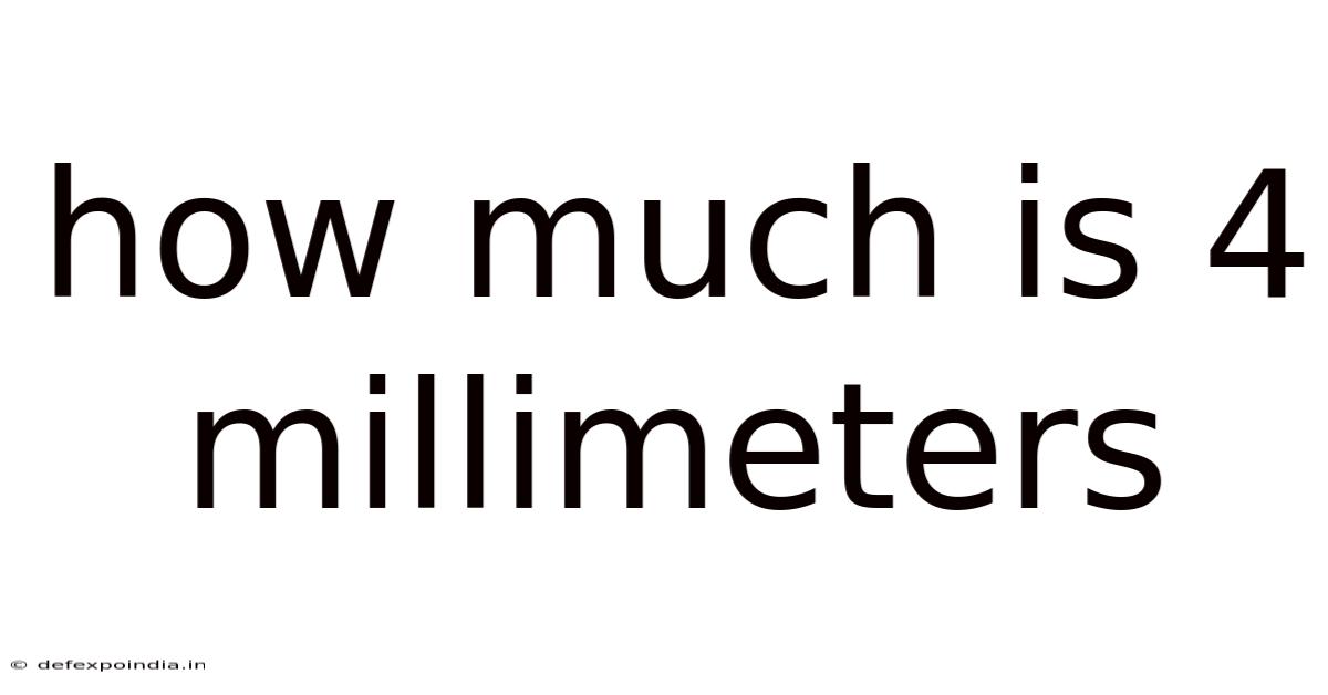 How Much Is 4 Millimeters