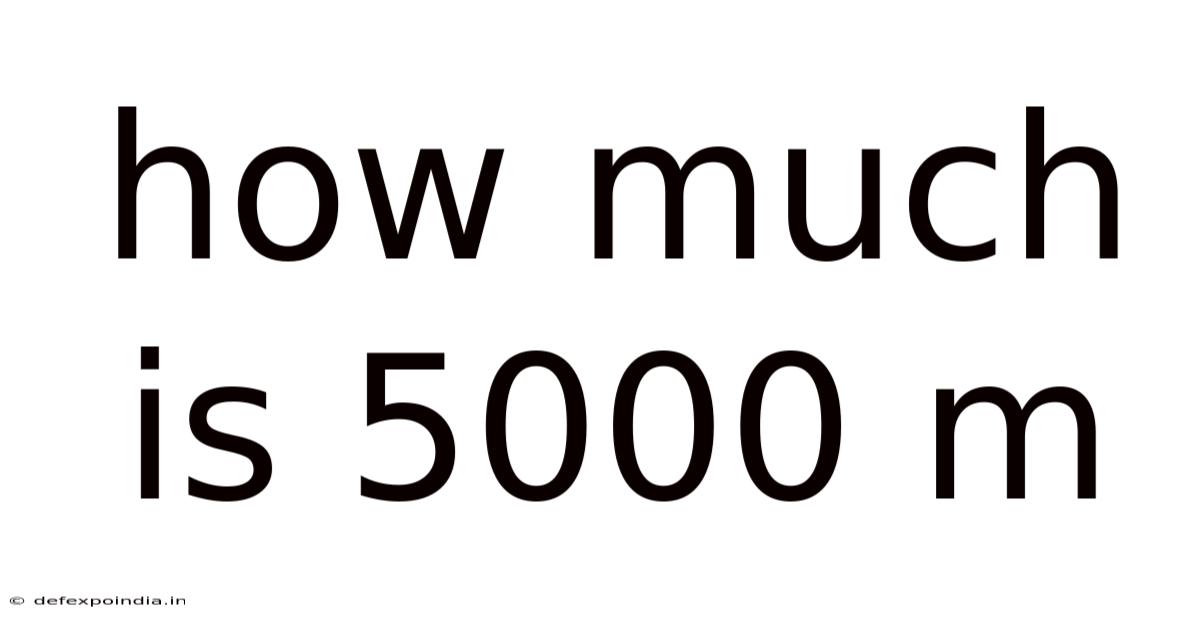 How Much Is 5000 M