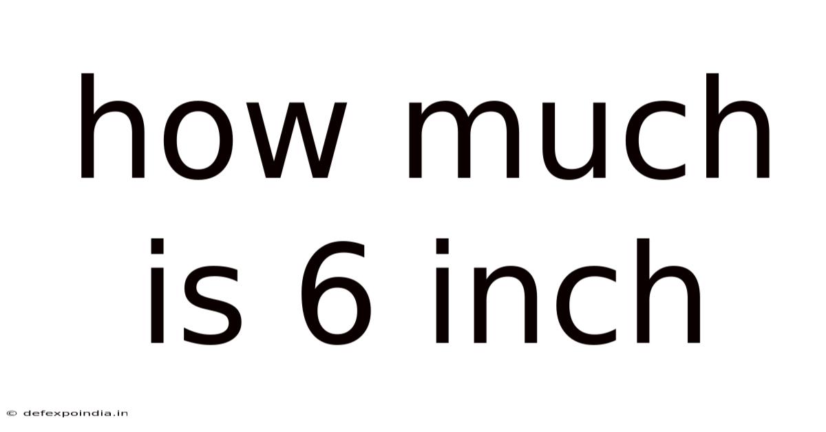 How Much Is 6 Inch