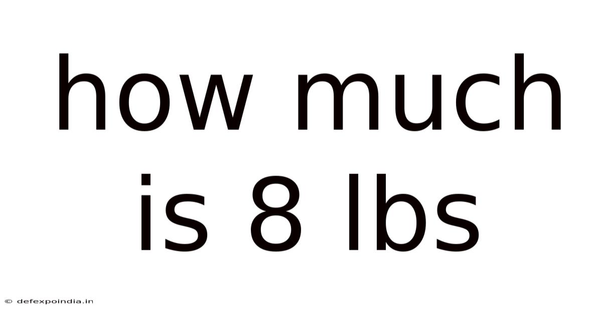 How Much Is 8 Lbs