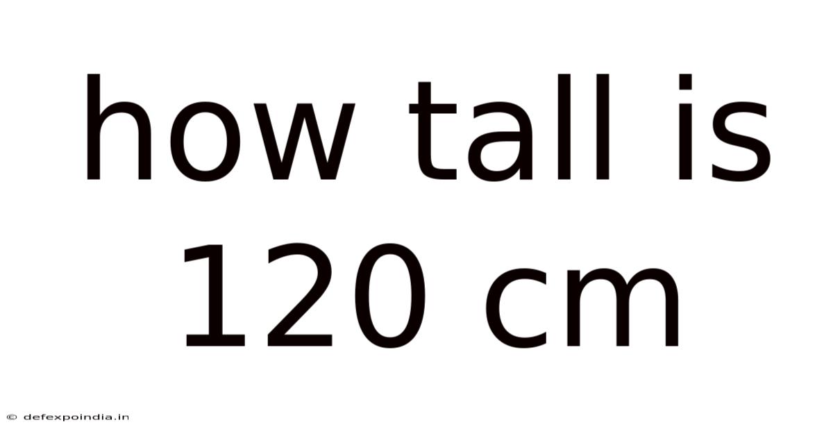 How Tall Is 120 Cm