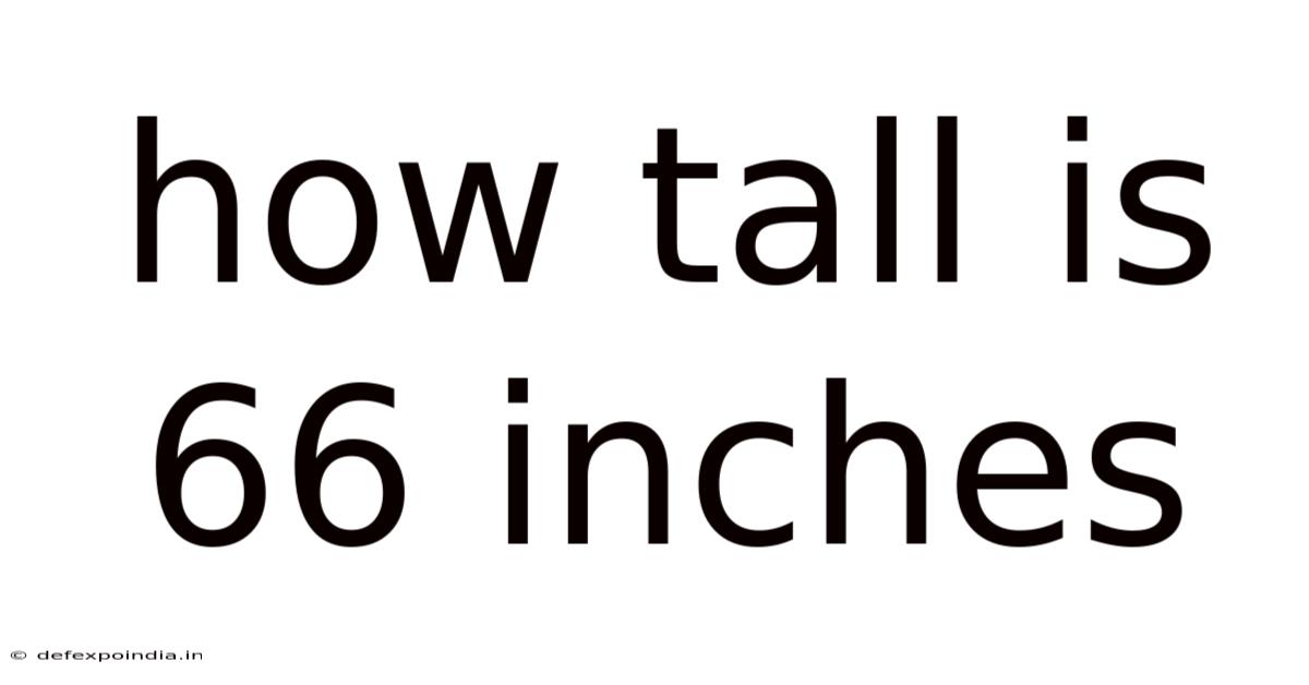 How Tall Is 66 Inches