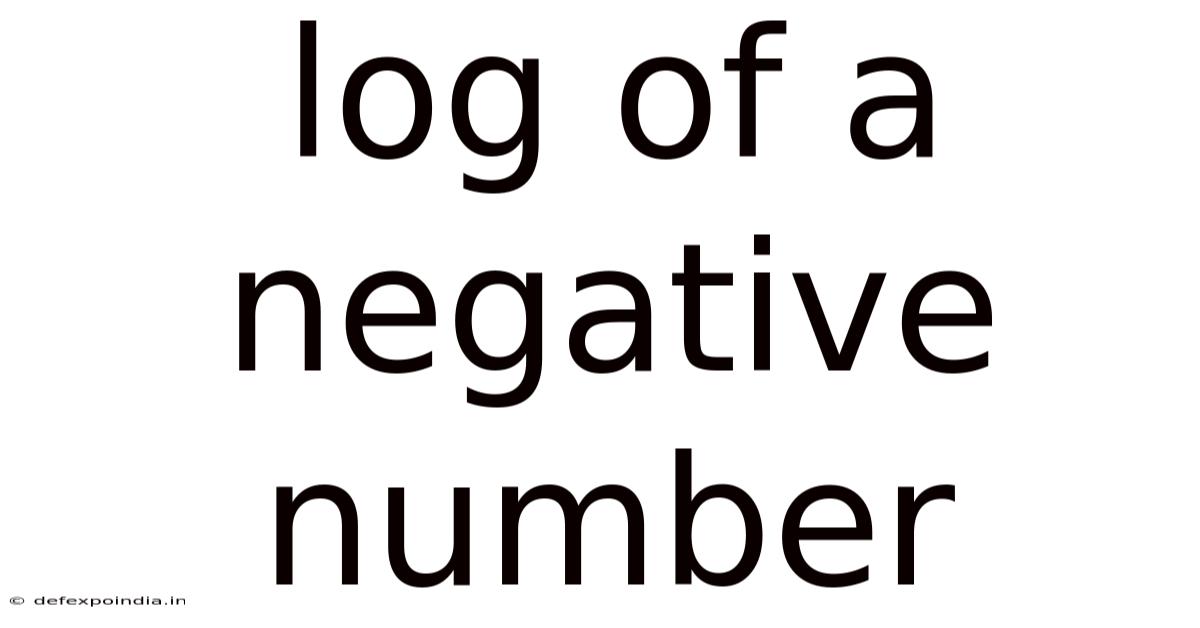 Log Of A Negative Number