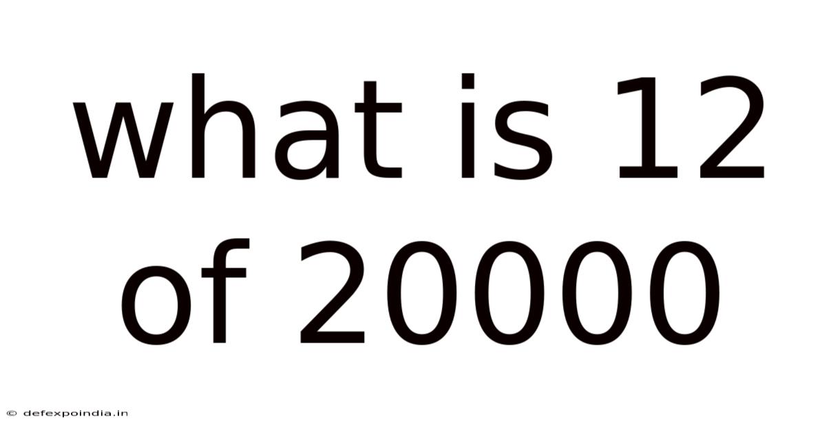 What Is 12 Of 20000