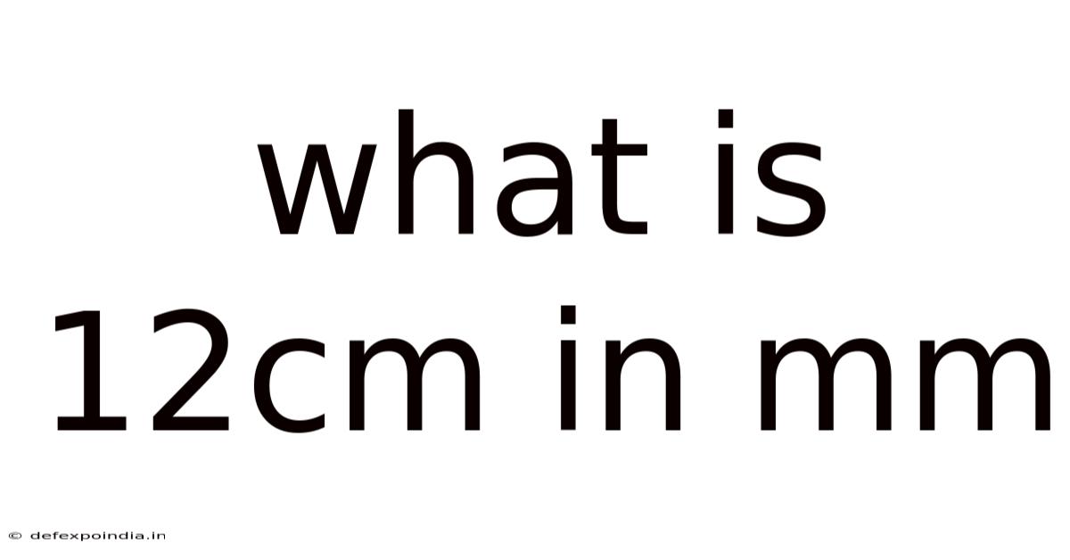 What Is 12cm In Mm