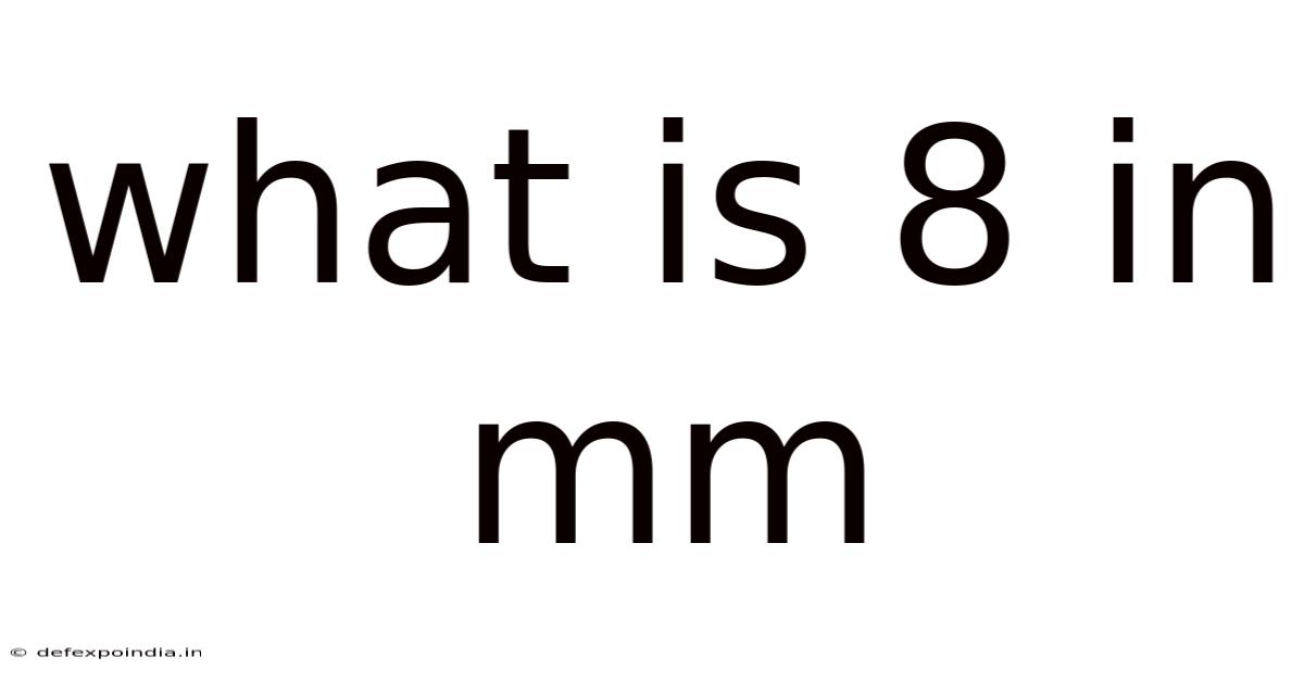 What Is 8 In Mm