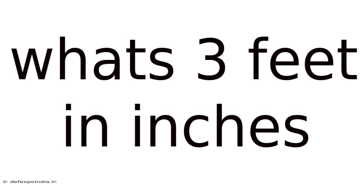 Whats 3 Feet In Inches