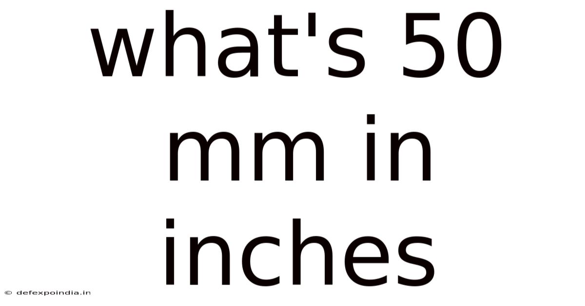 What's 50 Mm In Inches